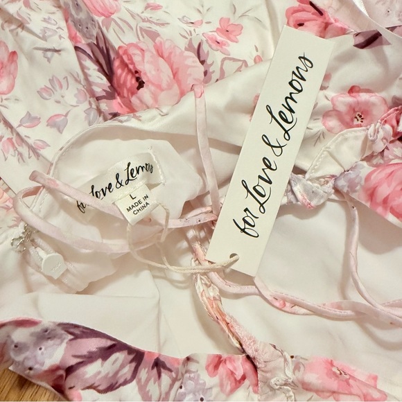 For Love and Lemons NWT Taylor Midi Dress Size Large - Picture 7 of 7